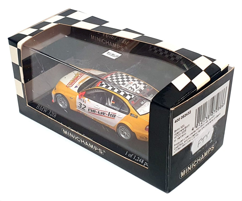 Minichamps 1/43 Scale 400 052432 - BMW 320i WTCC 2005 #32 M. Hennerici