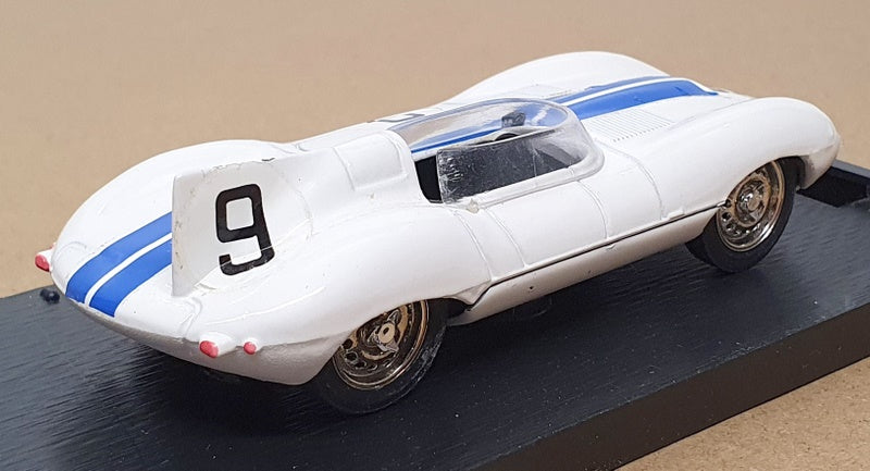 Brumm 1/43 Scale R301 - Jaguar D-Type #9 Le Mans 1954 - White/Blue