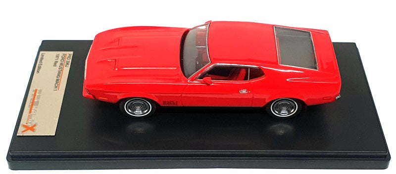 PremiumX 1/43 Scale Diecast PRD396 - 1971 Ford Mustang Mach 1 - Red