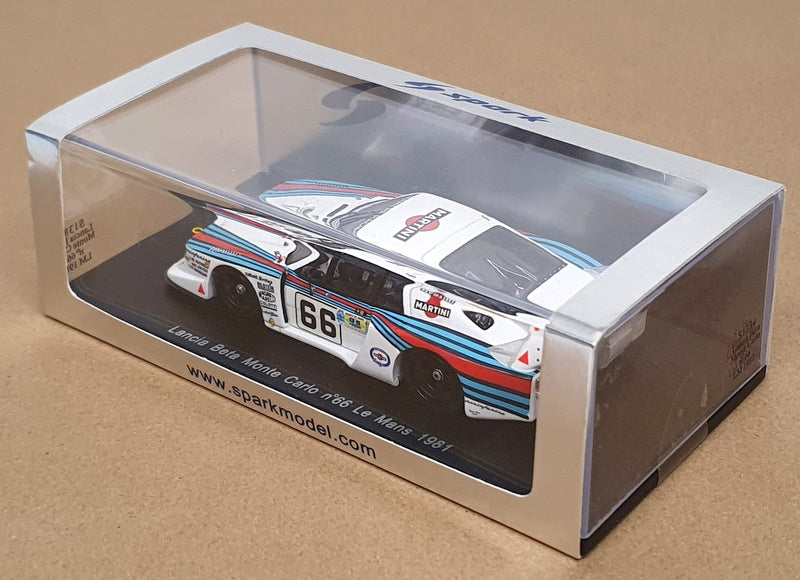 Spark 1/43 Scale S1384 - Lancia Beta Monte Carlo #66 Le Mans 1981 (Martini)