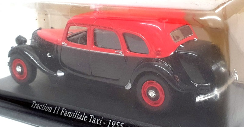 Atlas Editions 1/43 Scale 6112 506 - 1955 Citroen 11 Familiale Taxi - Red/Black