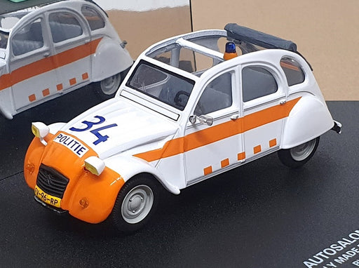 Vitesse 1/43 Scale Diecast 009H - Citroen 2CV Politie - White/Orange