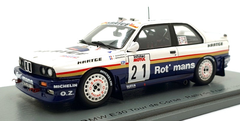 Spark Model 1/43 Scale S8485 BMW E30 #21 Tour de Corse Rally de France - 1989