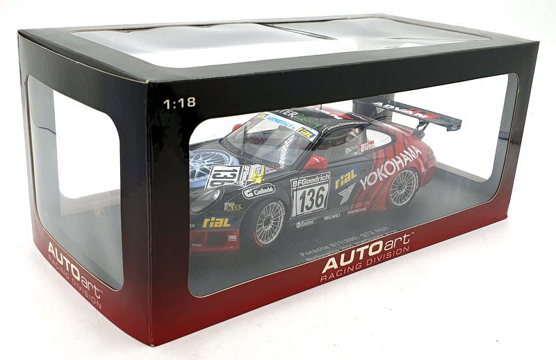 Autoart 1/18 Scale Diecast 80571 - Porsche 911 996 GT3 RSR 2005 Yokohama #136