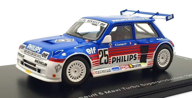 Spark 1/43 Scale SF055 - Renault 5 #25 Maxi Turbo Superproduction 1987