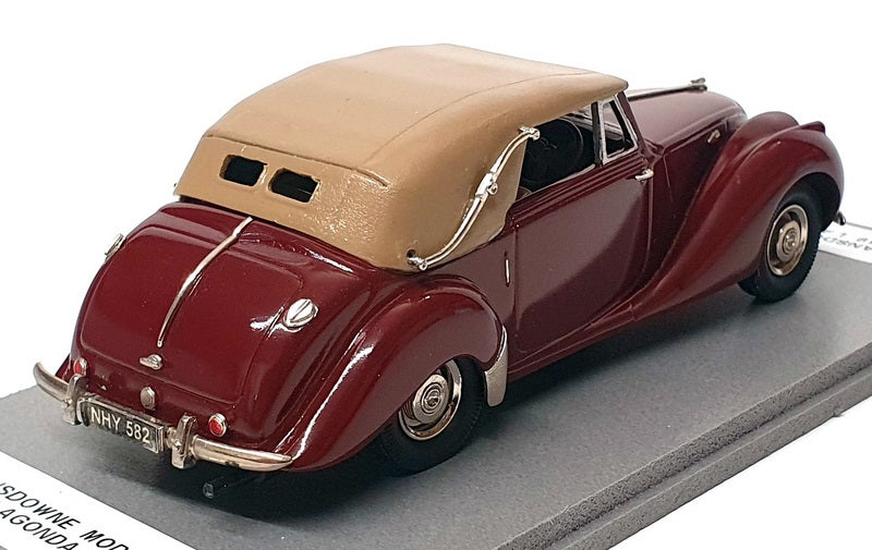 Lansdowne Models 1/43 Scale LDM58 - 1949 Lagonda 2.6L - REWORKED Maroon/Dk Beige