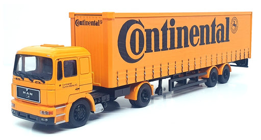 Corgi 1/50 Scale 75802 - MAN Curtainside Truck (Continental) Orange