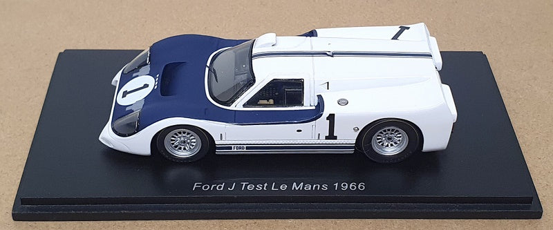 Spark 1/43 Scale S8084 - Ford J Test #1 Le Mans 1966 Bruce McLaren - Blue/White