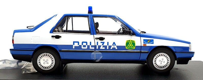 Mitica 1/18 Scale 201007-D - 1987 Fiat Croma CHT Polizia Light Blue / White