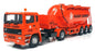 Corgi 1/50 Scale 74901 - ERF Powder Tanker Truck (Rugby Cement) Orange