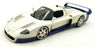 Hot Wheels 1/18 Scale Diecast 101124L - Maserati MC12 - White/Blue