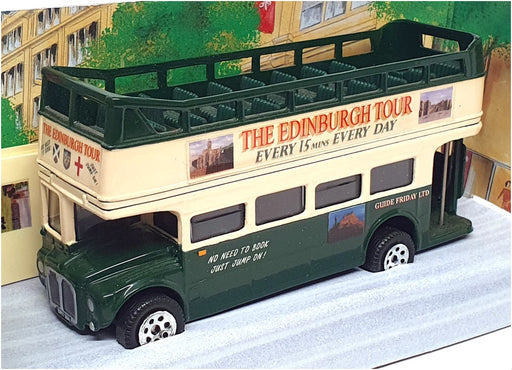 Corgi Appx 12cm Long 32402 - Guide Friday Routemaster Open Top Bus - Green/Cream