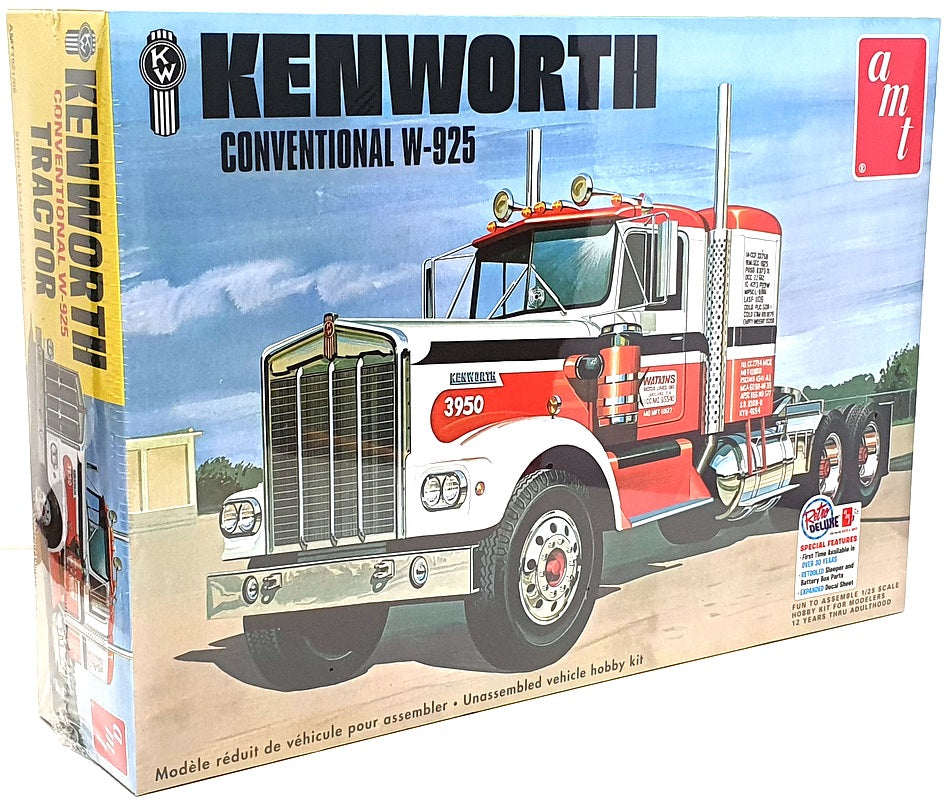 AMT 1/25 Scale Unbuilt Kit AMT1021/06 Kenworth Conventional W-925 Tractor Truck