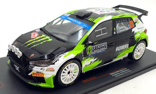 IXO 1/18 Scale Diecast 18RMC155A - Skoda Fabia Rally2 #23 Monte Carlo 2023