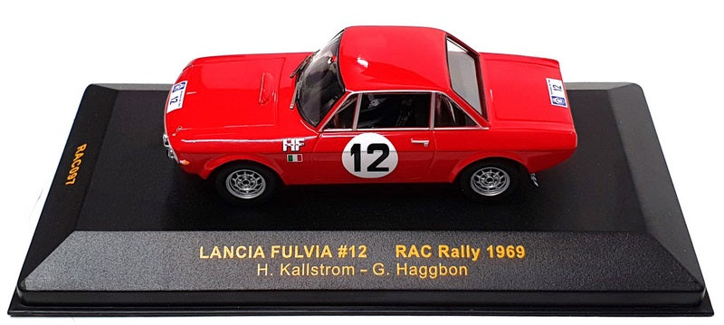 Ixo 1/43 Scale RAC097 - Lancia Fulvia #12 RAC Rally 1969 Kallstrom/Haggbon