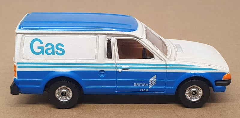 Corgi Appx 11.5cm Long C496/24 - Ford Escort Van (British Gas) Blue/White