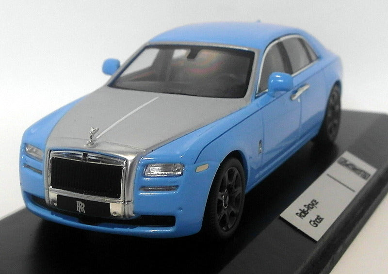 IXO Models 1/43 Scale Metal Model - MOC168P Rolls Royce Ghost - Blue/Silver