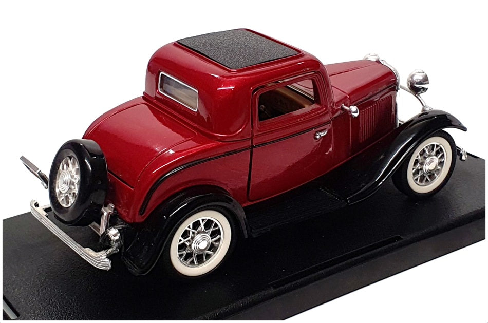 Superior Models 1/30 Scale 26324 - 1932 Customized Ford V8 Coupe - Deep Red