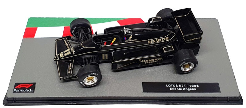 Altaya 1/43 Scale 91024S - F1 Lotus 97T 1985 #11 E. De Angelis - Black