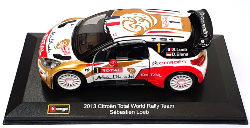 Burago 1/32 Scale 18-41044 - 2013 Citroen Total World Rally Team #1 Loeb/Elena