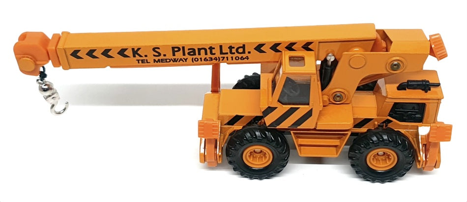 Corgi Wheelz Construction TY86101 - K.S. Plant Ltd. Mobile Crane - Dk Orange 