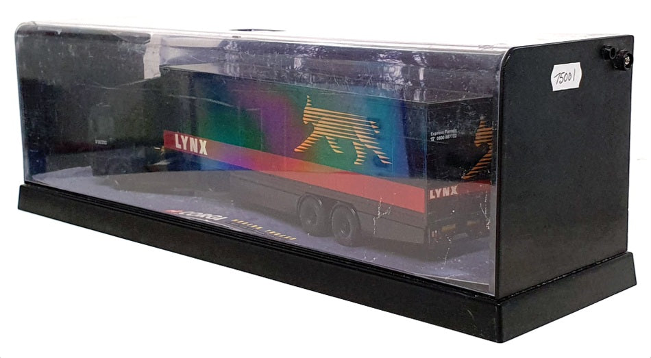 Corgi 1/50 Scale 75001 - ERF EC Box Trailer Lynx Express Truck - Black/Red