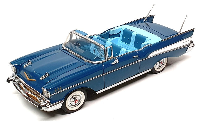 Danbury Mint 1/24 Scale Diecast No. 41 - 1957 Chevrolet Bel Air - Blue