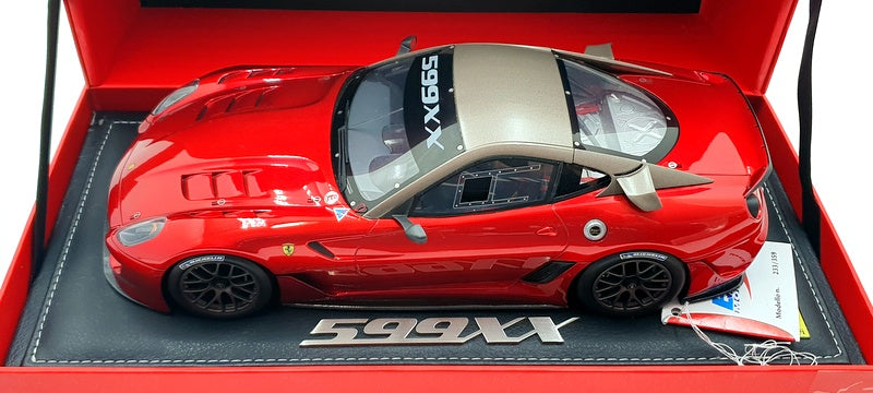 BBR 1/18 Scale P1815 Ferrari 599XX Race Version 2009 - Red F1 2007/Matt Grey