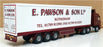 Corgi 1/50 Scale CC13506 Volvo FM Box Trailer E. Pawson & Son Ltd - Maroon/White