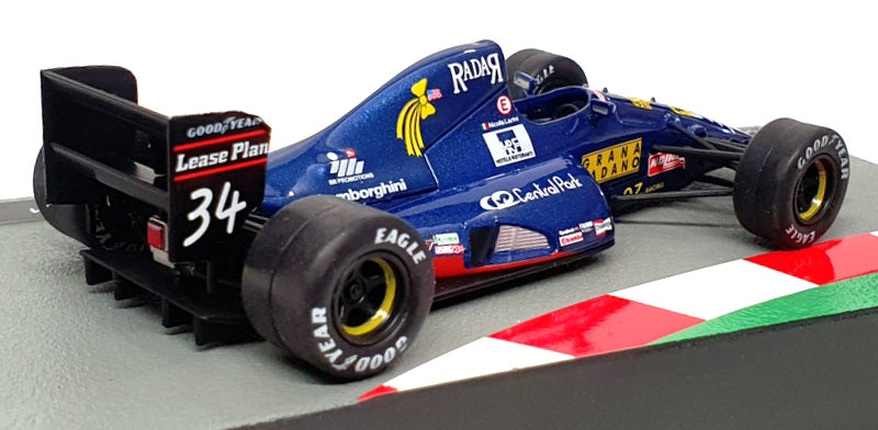 Altaya 1/43 Scale 91024F - F1 Lambo 291 1991 #34 N. Larini - Blue