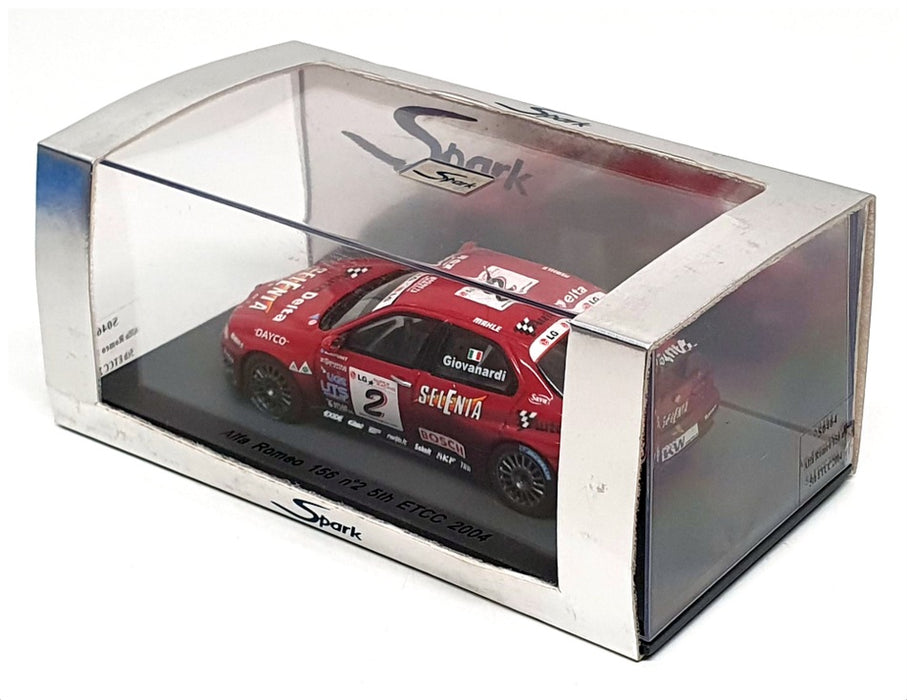 Spark 1/43 Scale S0464 - Alfa Romeo 156 #2 5th ETCC 2004 F. Giovanardi