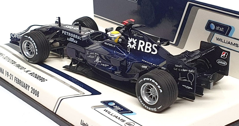 Minichamps 1/43 Scale 400 080207 - F1 Williams Toyota FW30 Tes2008t Barcelona 