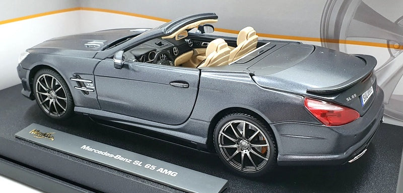 Maisto 1/18 Scale Diecast 36198 - Mercedes-Benz SL 65 AMG - Grey