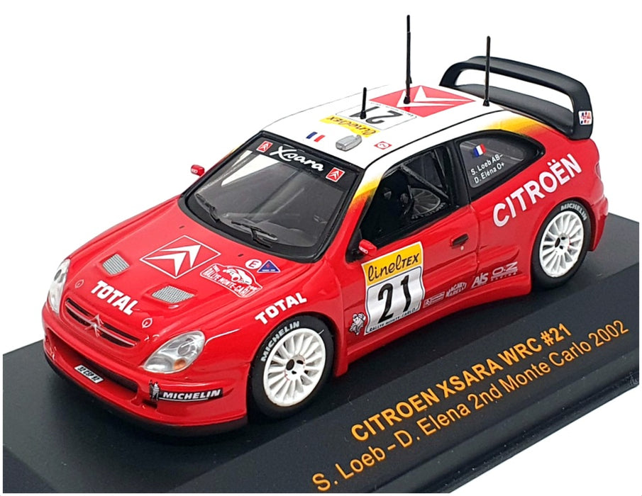 Ixo 1/43 Scale RAM074 - Citroen Xsara WRC #21 2nd Monte Carlo 2002