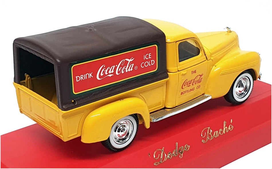 Solido 1/43 Scale 9601 - Dodge Pickup Truck (Coca-Cola) Yellow