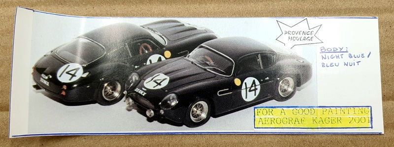 Provence Moulage 1/43 Scale Unbuilt Kit PM27824O - 461 Aston Martin #14 LM 1962