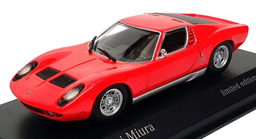 Minichamps 1/43 Scale 943 103003 - 1966 Lamborghini Miura - Red