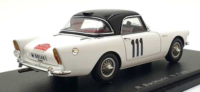 Spark 1/43 Scale S4058 - Sunbeam Alpine #111 Monte Carlo 1960