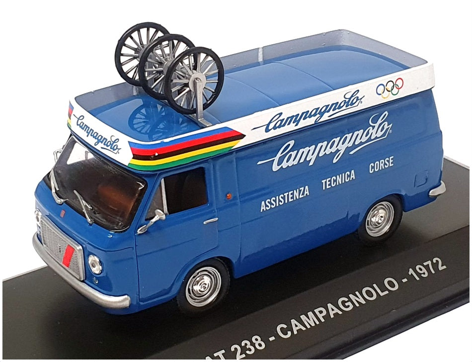 Altaya 1/43 Scale 20624J - 1972 Fiat 238 Cycle Race Assist Van (Campagnolo) Blue