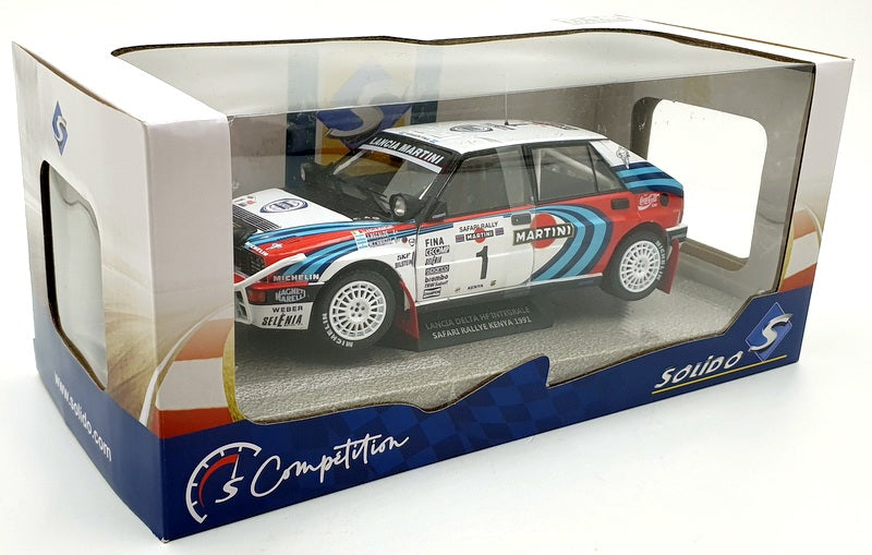 Solido 1/18 Scale Diecast S1807803 Lancia Delta HF Intergale Safari 1991 Recalde