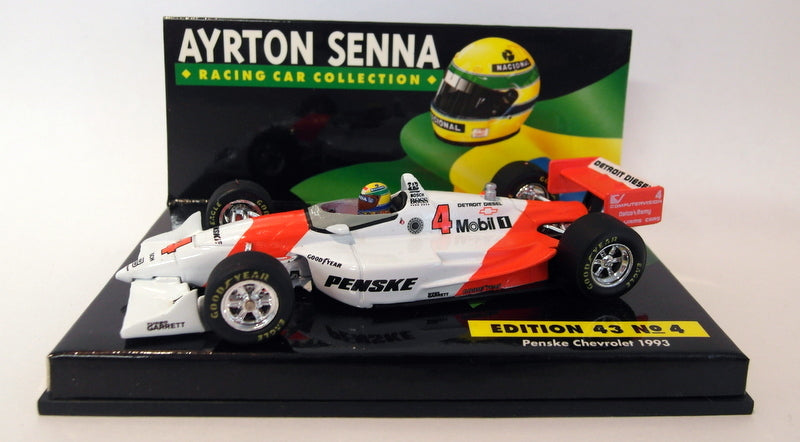 Minichamps 1/43 Scale AS15 43 No.4 Penske Chevrolet 1993 Ayrton Senna