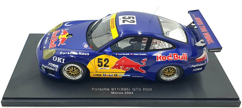 Autoart 1/18 Scale Diecast 80473 - Porsche 911 996 GT3 RSR 2004 Red Bull #52