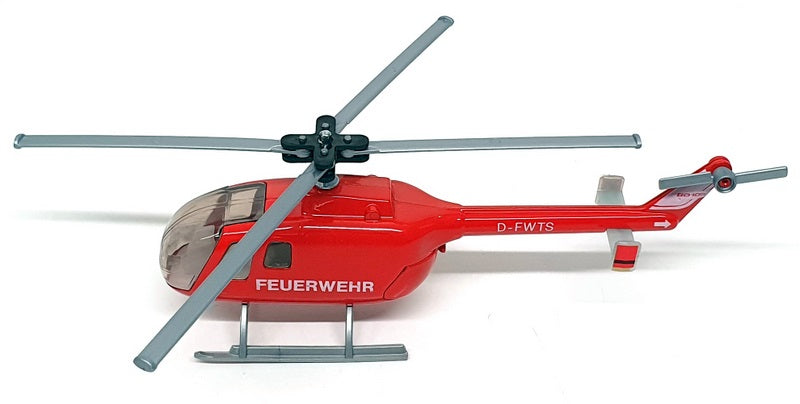 Siku 1/55 Scale Diecast 2224 - Rescue Helicopter D-FWTS Feuerwehr - Red