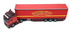 Corgi 1/50 Scale Truck CC14005 - Volvo FH Curtainside Truck Benton Bros. - Red