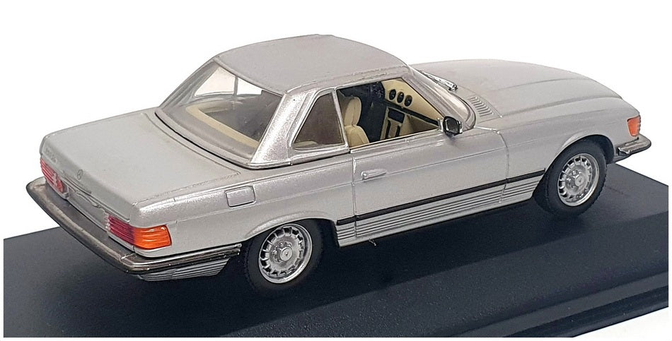 Minichamps 1/43 Scale 430 033450 - Mercedes Benz 350 SL Cabrio H/Top - Silver