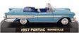 NewRay 1/43 Scale SS-48387 - 1957 Pontiac Bonneville - Met Lt Blue