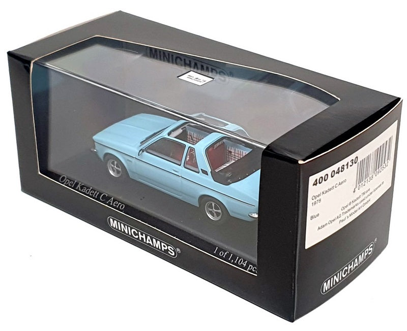 Minichamps 1/43 Scale 400 048130 - 1978 Opel Kadett C Aero - Blue