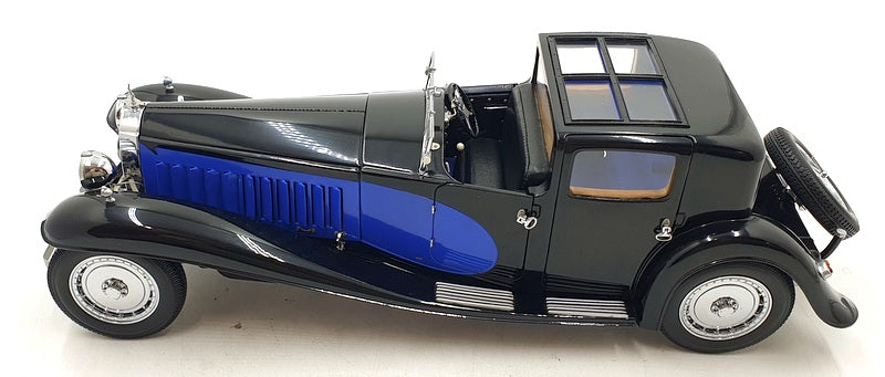 Bauer 1/18 Scale 3293-J4 - Bugatti Royale Coupe De Ville - Blue/Black