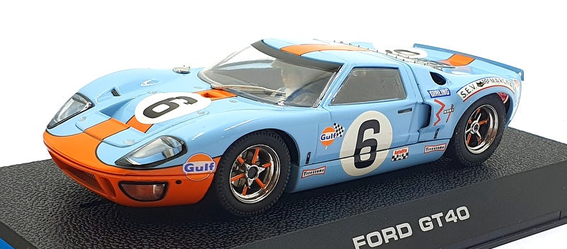 Scalextric 1/32 Scale Slot Car C2404 - Ford GT40 #6 1969 - Blue/Orange