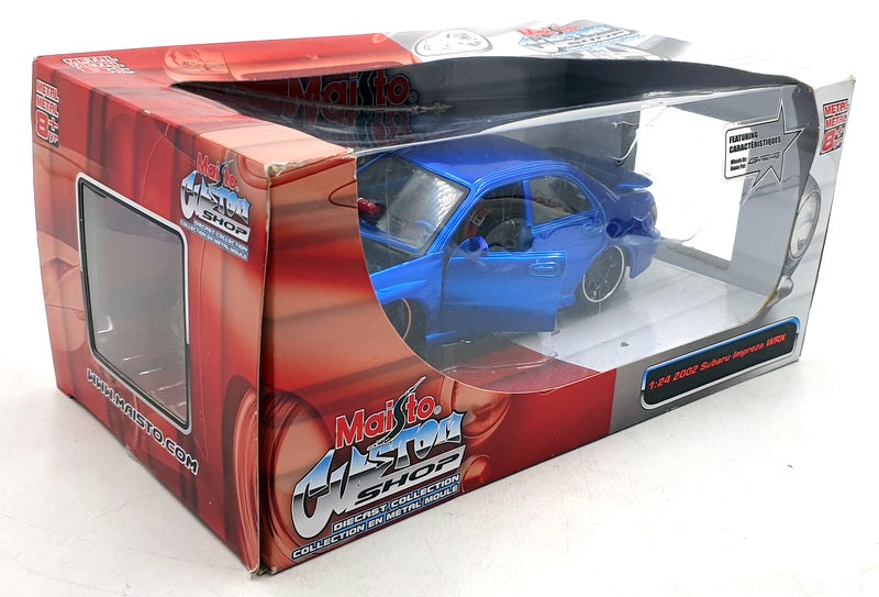 Maisto 1/24 Scale Diecast 32095 - 2002 Subaru Impreza WRX - Blue